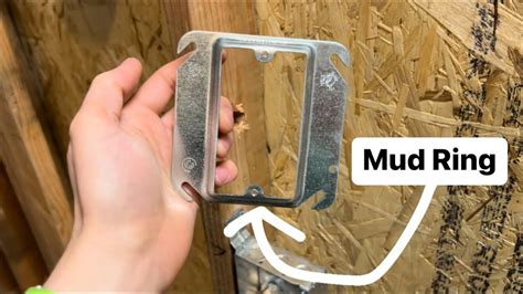 how to use a mud ring on electrical box|electrical outlet mud ring.